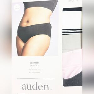 NWT Auden Women's 6pk Seamless Hipster Underwear XXL (17) Assorted Colors